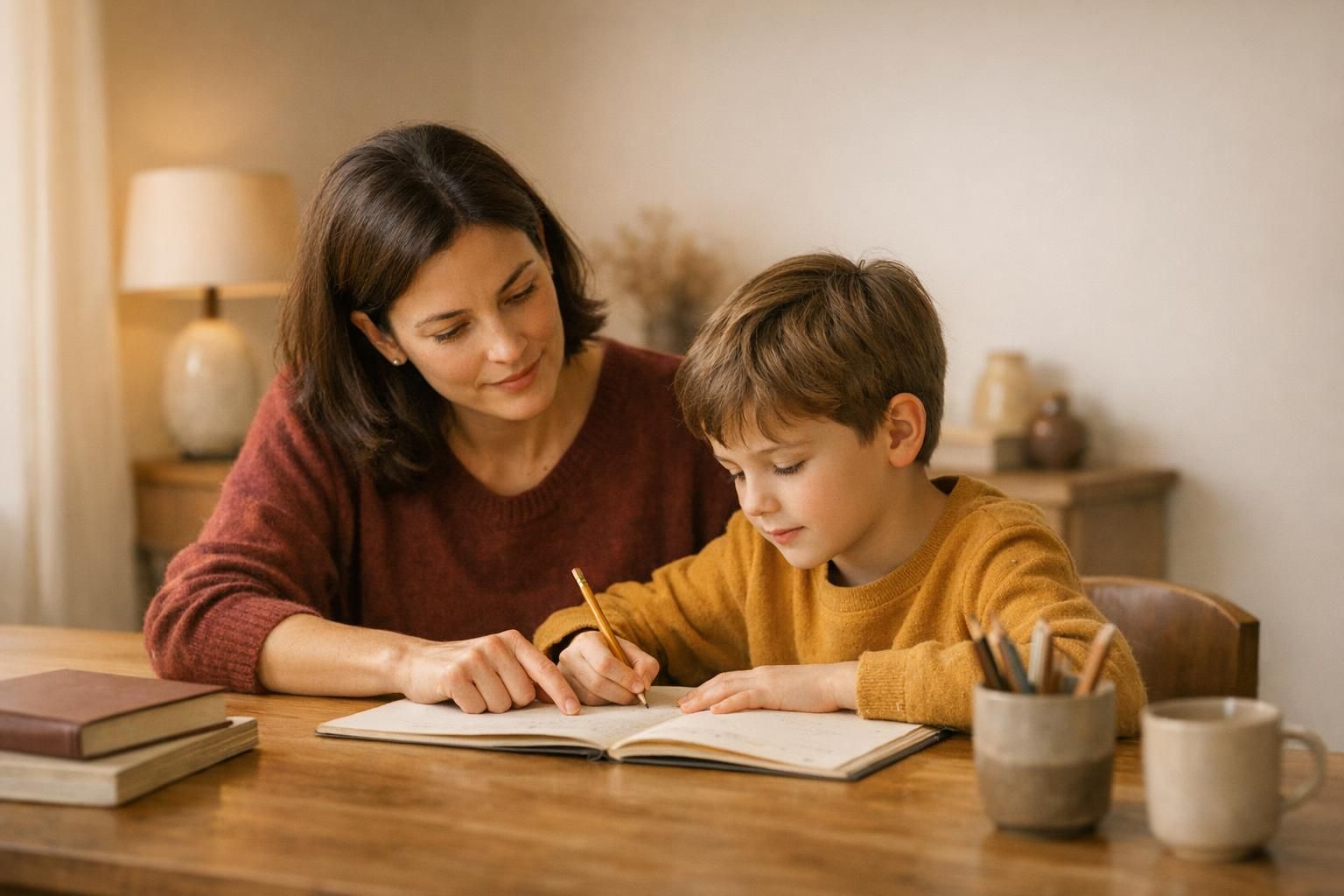 Aider son enfant a faire ses devoirs sans tout faire a sa place