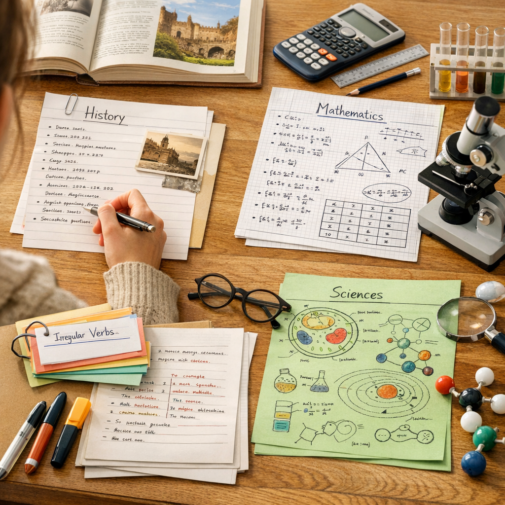 Quel format choisir selon la matière&nbsp ; : histoire, mathématiques, langues ou sciences&nbsp ; ?