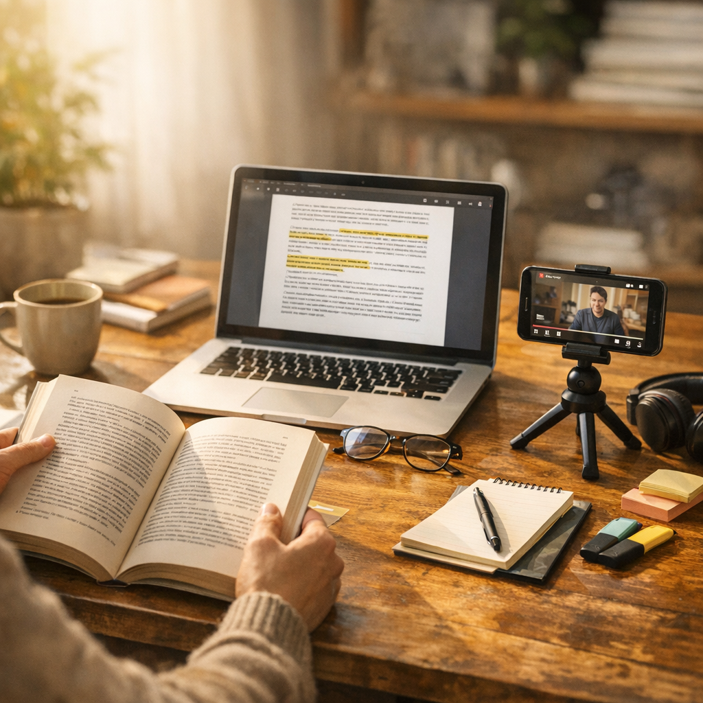 Retenir un livre, un PDF ou une vidéo YouTube&nbsp ; : ce qui change